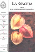 Imagen de portada de la revista Gaceta de la Real Sociedad Matematica Española