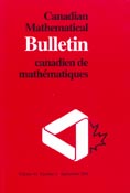 Imagen de portada de la revista Canadian mathematical bulletin