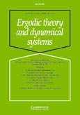 Imagen de portada de la revista Ergodic theory and dynamical systems