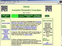 Imagen de portada de la revista Boletín de la Asociación Matemática Venezolana