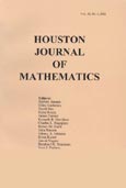 Imagen de portada de la revista Houston journal of mathematics