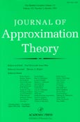 Imagen de portada de la revista Journal of approximation theory