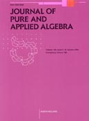 Imagen de portada de la revista Journal of pure and applied algebra