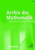 Imagen de portada de la revista Archiv der Mathematik