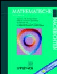 Imagen de portada de la revista Mathematische Nachrichten